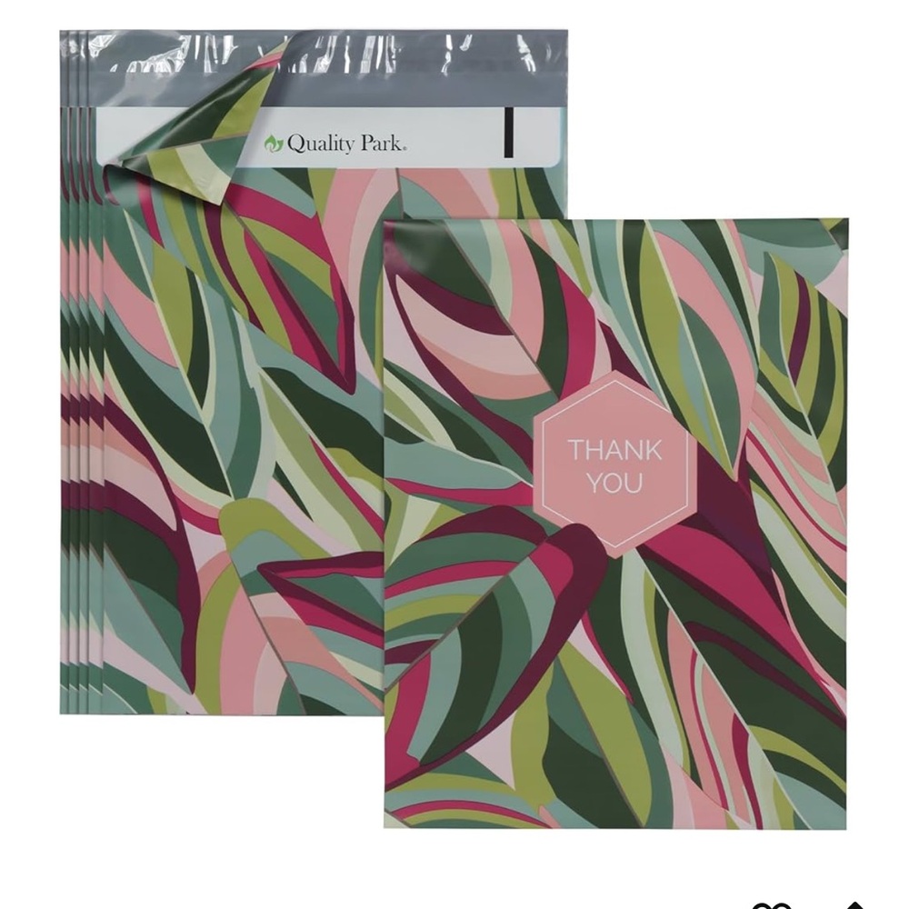 SOLD- DO NOT PURCHASE. Tough! 20 Leaf Pattern 10x13 Polymailers - Multicolor. - Picture 2 of 5